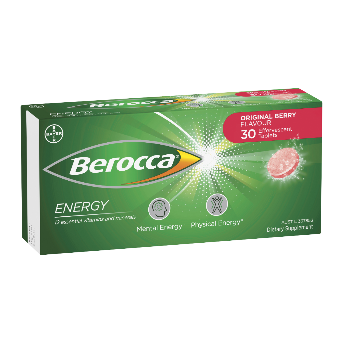 Berocca Original Berry Effervescent Tablets