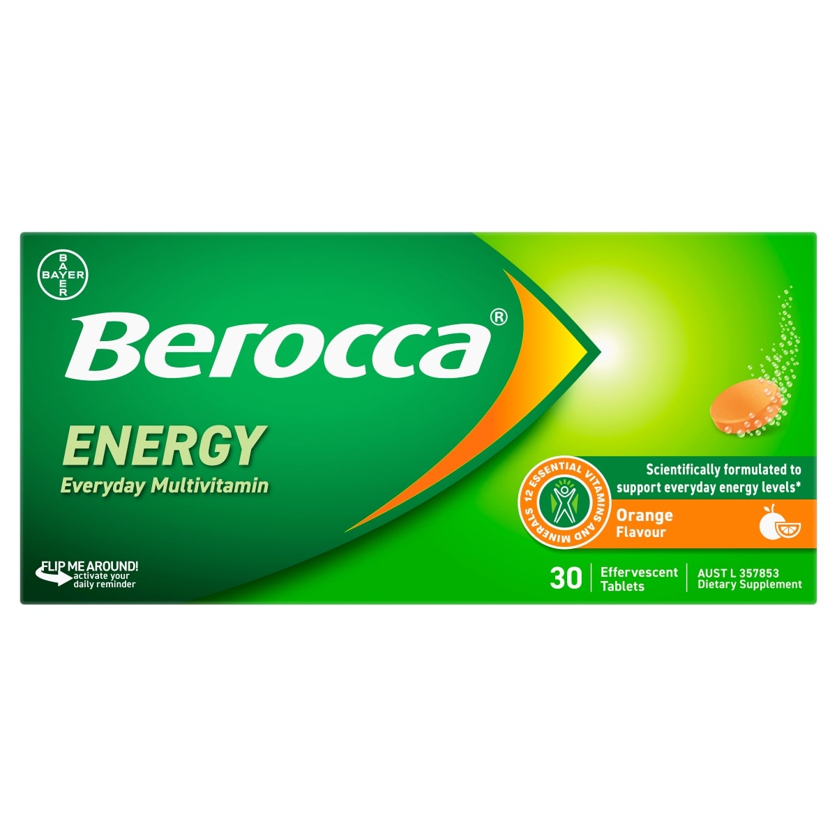 Berocca Orange Effervescent Tablets