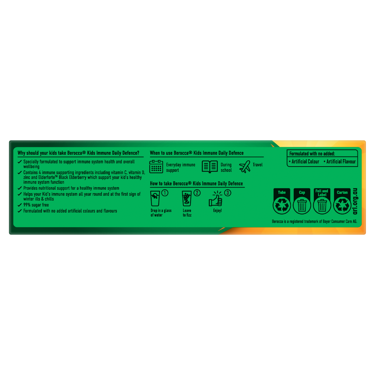 Berocca KIDS Immune Daily Defence Effervescent Tablets