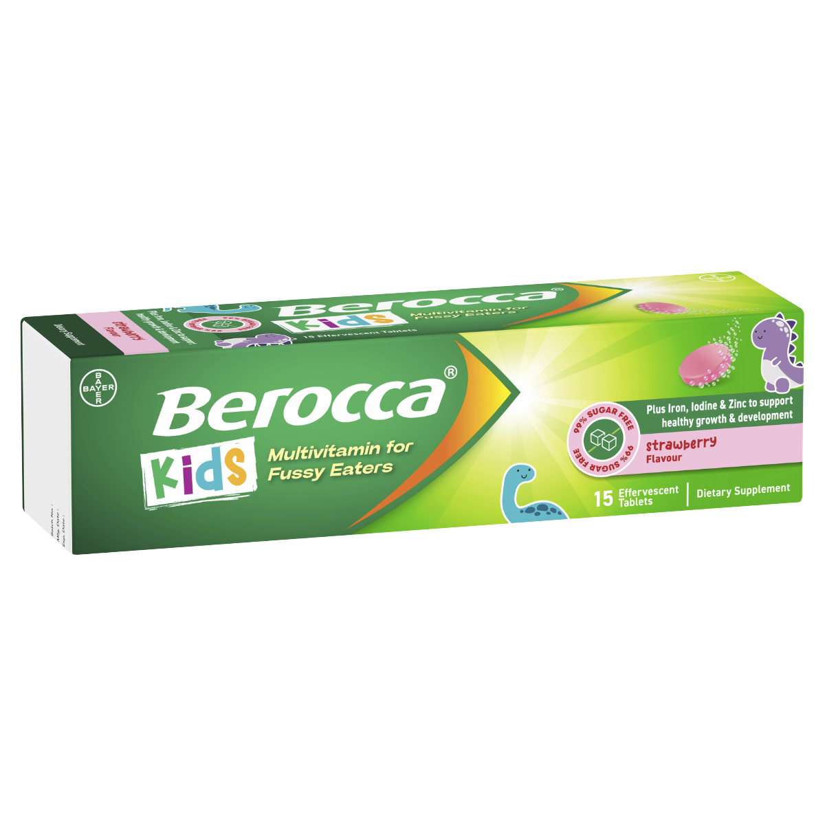 Berocca Kids Multivitamin for Fussy Eaters Effervescent Tablets