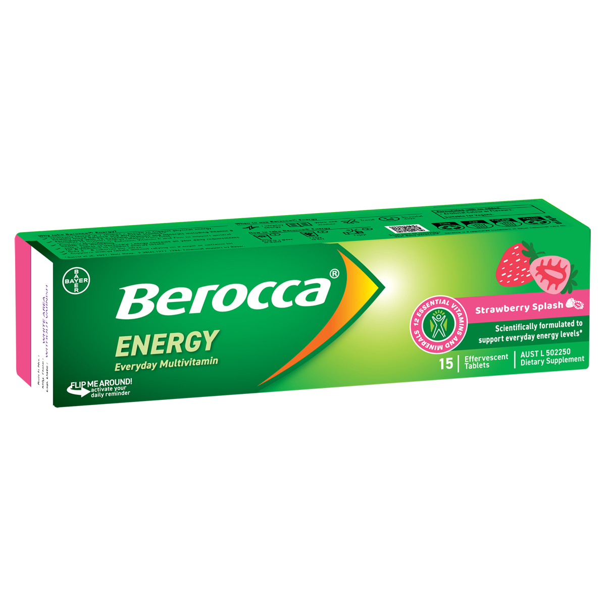 Berocca Energy Effervescent Strawberry Splash