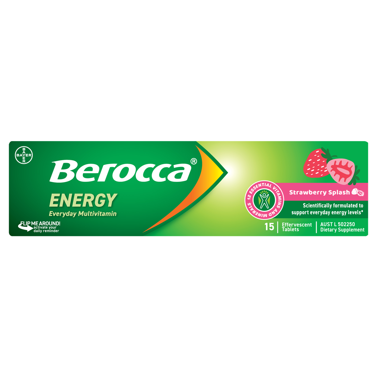 Berocca Energy Effervescent Strawberry Splash