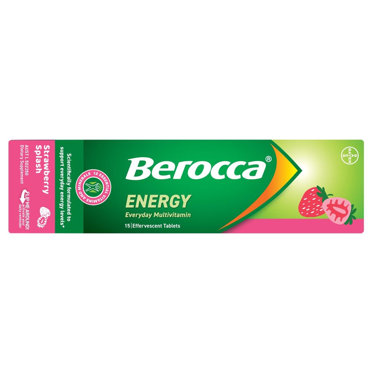 Berocca Energy Effervescent Strawberry Splash