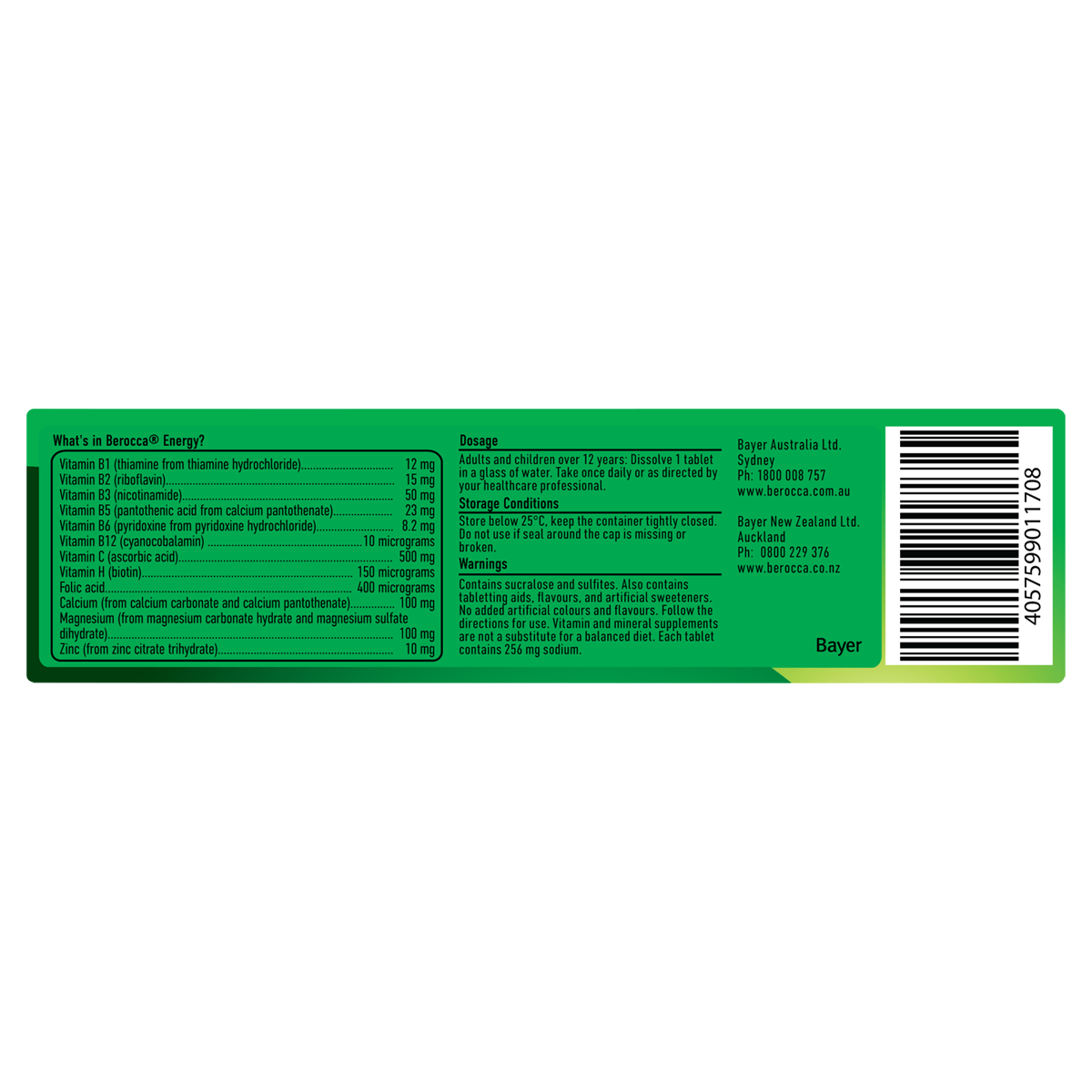 Berocca Energy Effervescent Strawberry Splash