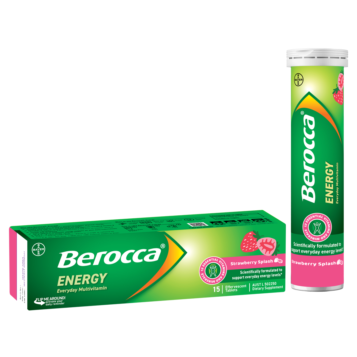 Berocca Energy Effervescent Strawberry Splash